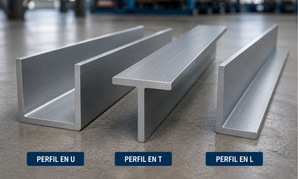 ejemplo de perfiles en U, T y L