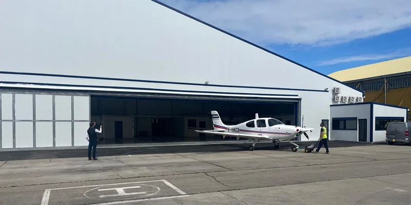 hangar metalico de celosia